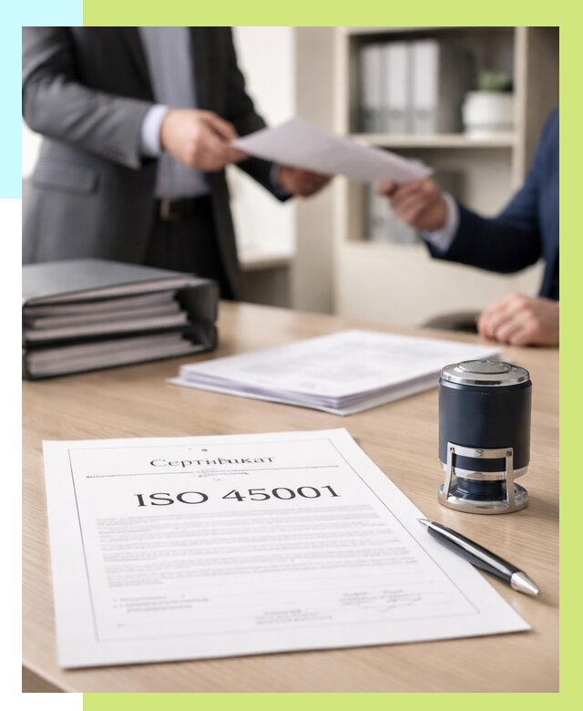 Сертификат ISO 45001 в Алапаевске под ключ от 48173 р. | Сертэкс